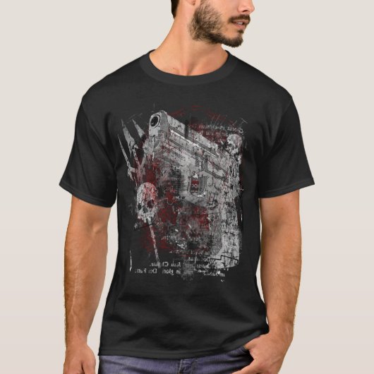 銃のベビーによって行くTシャツ Tシャツ (正面)