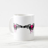 銃のマグ コーヒーマグカップ (正面左)