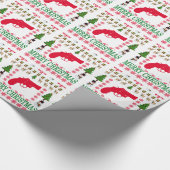 銃のメリークリスマス。 ラッピングペーパー (角)