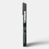 銃のモノグラムアート | (ダークモード) Case-Mate iPhoneケース (裏面 / 左)