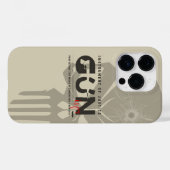 銃のモノグラムアート | Case-Mate iPhoneケース (裏面 (横))