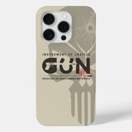 銃のモノグラムアート | Case-Mate iPhoneケース (裏面)