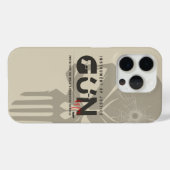 銃のモノグラムアート | Case-Mate iPhoneケース (裏面 (横))