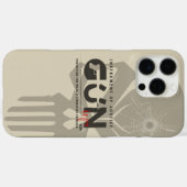 銃のモノグラムアート | Case-Mate iPhoneケース (裏面 (横))