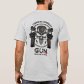 銃のモノグラム芸術 | アルドー Tシャツ (裏面)