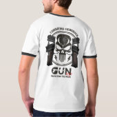 銃のモノグラム芸術 | メンリンガー Tシャツ (裏面フル)