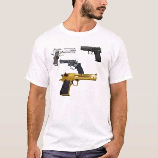 銃のワイシャツ Tシャツ (正面)