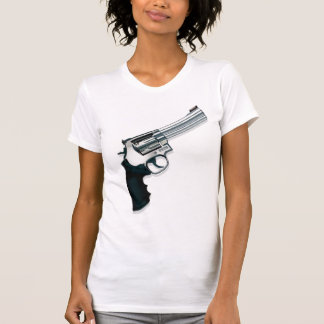 銃のヴィンテージのスタイルの女性のTシャツ Tシャツ