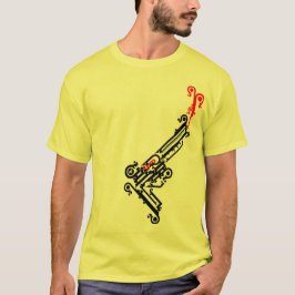 銃の入れ墨のTシャツ Tシャツ