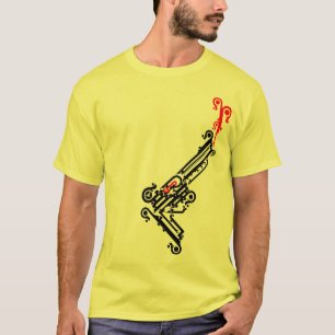 銃の入れ墨のTシャツ Tシャツ