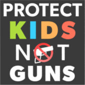 銃の制御 – 銃保護の暴力ではない子供 シール (正面)