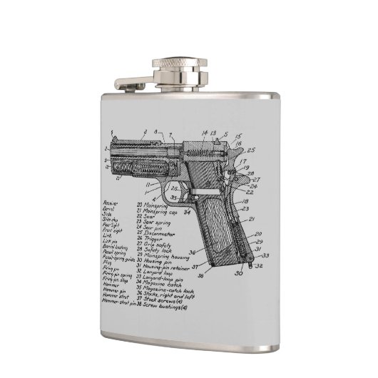 銃の図表 フラスク (左)