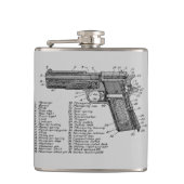 銃の図表 フラスク (正面)