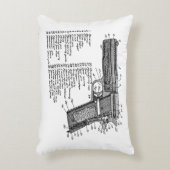 銃の図表V2 アクセントクッション (正面(垂直))