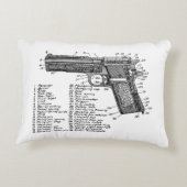 銃の図表V2 アクセントクッション (裏面)