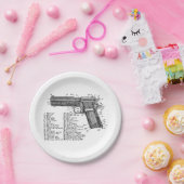 銃の図表V2 ペーパープレート (パーティー)