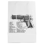 銃の図表V2 ミディアムペーパーバッグ (裏面)