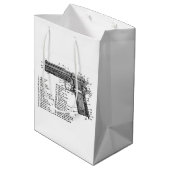 銃の図表V2 ミディアムペーパーバッグ (裏面アングル)