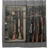 銃の安全なシャワー・カーテン シャワーカーテン (正面)