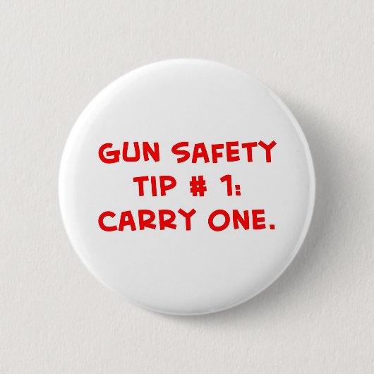 銃の安全先端#1 缶バッジ (正面)