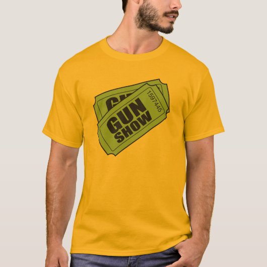 銃の展示会への2つのチケット Tシャツ (正面)