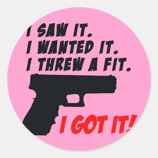 銃の怒り ラウンドシール (正面)