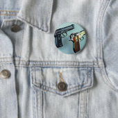 銃の恋人のための2 .45挺の口径の自動銃 缶バッジ (インサイチュ)