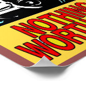 銃の所有者のサインに注意 ポスター (角)