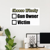 銃の所有者または犠牲者 ポスター (ホームオフィス)