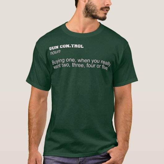 銃の所有者ガン恋人の女性男性銃の制御 Tシャツ (正面)