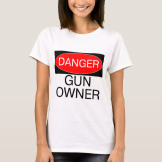 銃の所有者注意 ジョークTシャツ マグカップ 帽子 バッグ エプロン Tシャツ