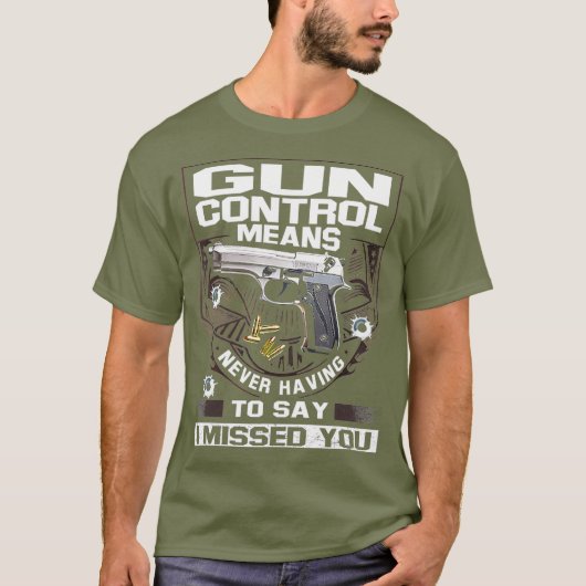 銃の操作は私に言わなくてもいい恋しく思の Tシャツ (正面)