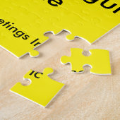 銃の暴力に対するメッセージ ジグソーパズル (側面)