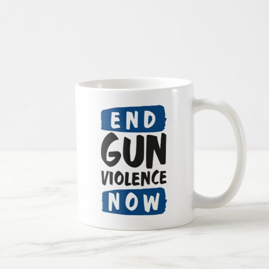 銃の暴力を今すぐ終わらせる コーヒーマグカップ (右)