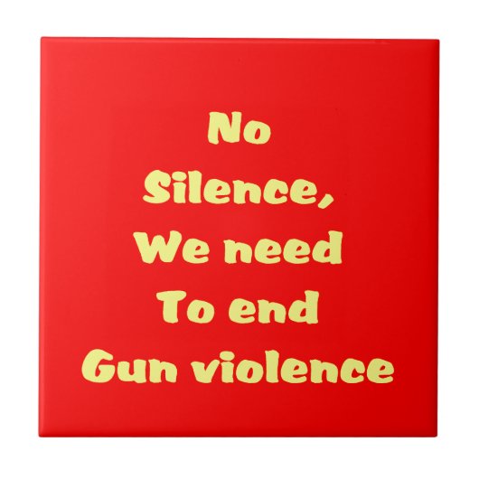 銃の暴力 タイル (正面)