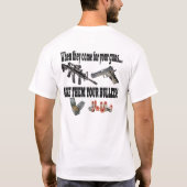 銃の権利の第2修正のワイシャツ Tシャツ (裏面)