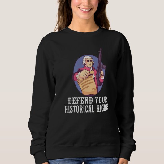 銃の権利ガン第2補正ガン所有者プロ銃 スウェットシャツ (正面)