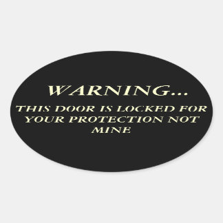 銃の権利 楕円形シール