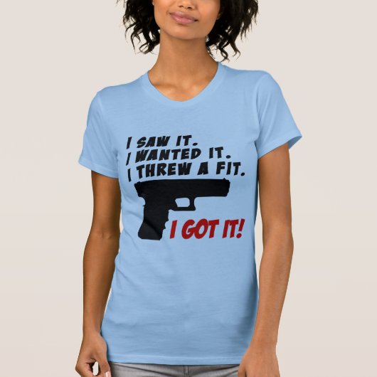 銃の気性の癇癪 Tシャツ (正面)
