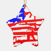 銃の第2条改正国旗 セラミックオーナメント (左)