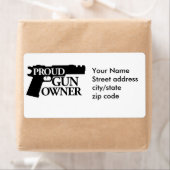 銃の誇りを持った所有者 ラベル (インサイチュ)