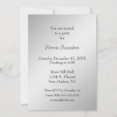 銃の誕生日パーティーへの招待 招待状 (裏面)