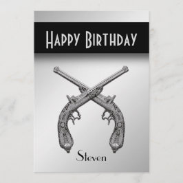 銃の誕生日パーティーへの招待 招待状