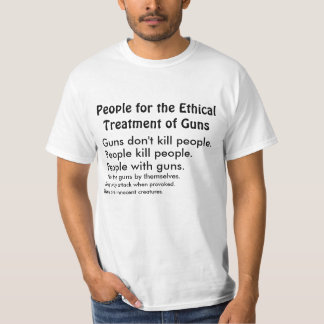 銃のTシャツの倫理的なトリートメント Tシャツ
