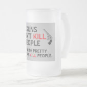 銃はかわいらしい娘kを持つ人々のパパを殺しません フロストグラスビールジョッキ (正面右)