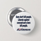 銃は人々ボタンを殺しません 缶バッジ (正面&裏面)