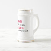 銃は人を殺さないでパパはかわいらし... ビールジョッキ (正面右)