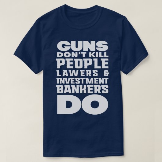 銃は人を殺さない Tシャツ (デザイン正面)