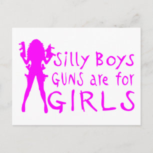 銃は女の子のためのものだ ポストカード