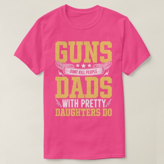 銃は娘と人を殺かわいらしさない Tシャツ (デザイン正面)